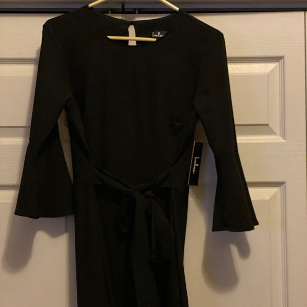 Long sleeve black dress